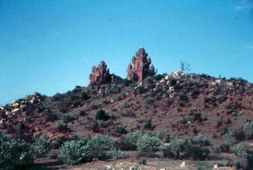 6. Phan Rang Convoy, Hill top Temple. Photo by: SSgt John Achelpohl. 1966.