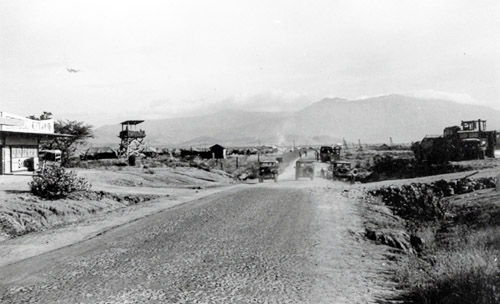 10. Phan Rang Convoy, Road approaching base. Photo by: SSgt John Achelpohl. 1966.