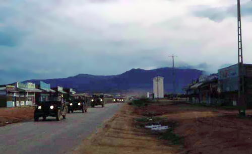 11. Phan Rang Convoy, Departs. Photo by: SSgt John Achelpohl. 1966.