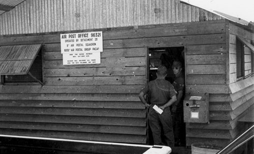 4. Phan Rang Convoy, Base Post Office. Photo by: SSgt John Achelpohl. 1966.