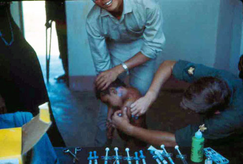 16. Phan Rang MED Call. Photo by: SSgt John Achelpohl. 1966.