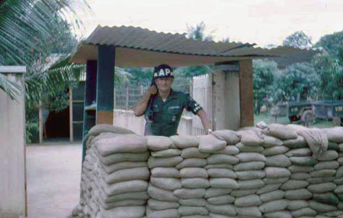 8. Phan Rang MP Station. Check point bunker. Photo by: SSgt John Achelpohl. 1966.