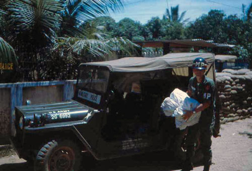 10. Phan Rang MP Station. QC/MP Jeeps. Photo by: SSgt John Achelpohl. 1966.