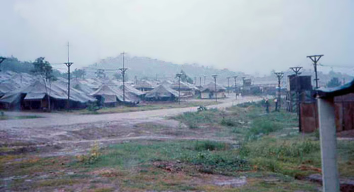 1. Phan Rang SPS Barracks. Tent City, early 1966. Photo by: SSgt John Achelpohl. 1966.