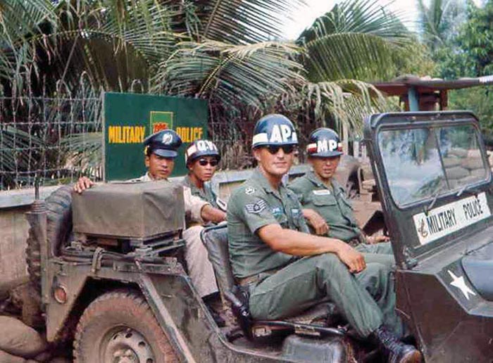 2. Phan Rang Joint Town Patrol QC Military Police Jeep. Photo by: SSgt John Achelpohl. 1966.