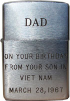 Vietnam Zippo Lighters
